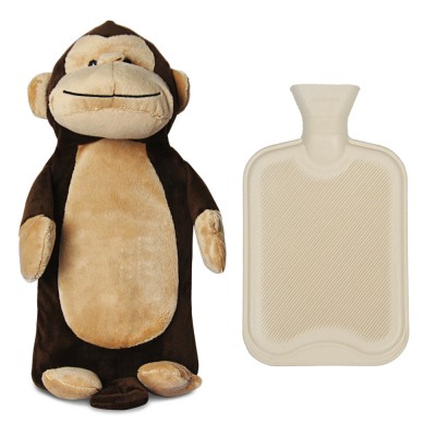 medical bs rubber 1000ml hot water bottle bag and animals hot water bottle plush cover